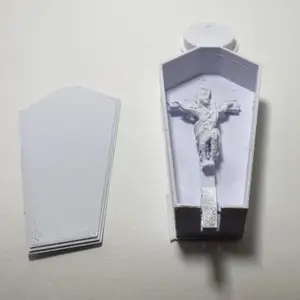 Rising from the Dead Jesus on a cross.
