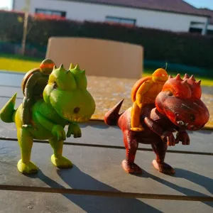 TMNT - T-REX with Ninja Turtle / Tortue Ninja sur un T-REX