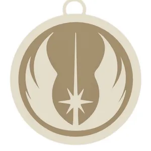 Jedi Order Badge Medallion Keychain