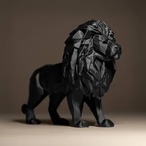 Geometric LION Figurine