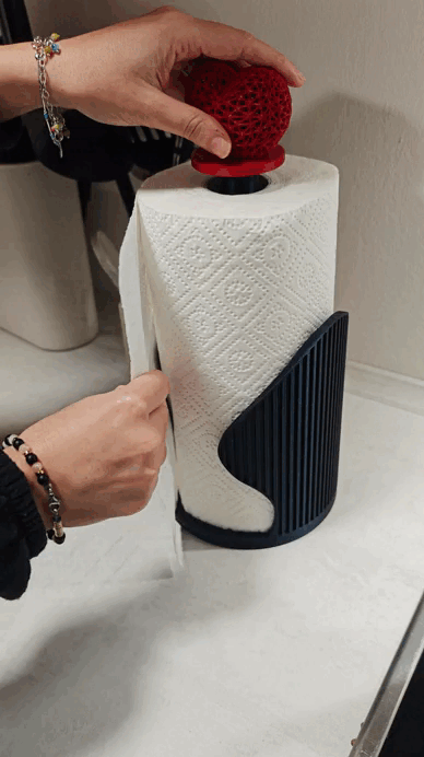 Kitchen Paper Towel Holder with Anti-Spin Lock + Customizabl