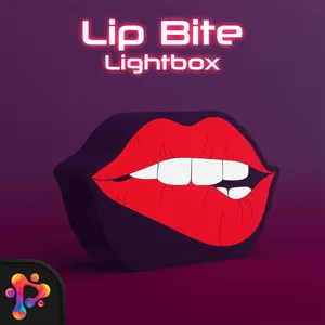 Lip Bite Lightbox by Polymeria