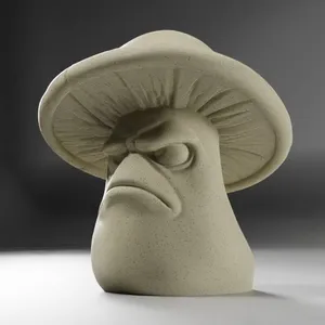 Grumpy Mushroom figurine