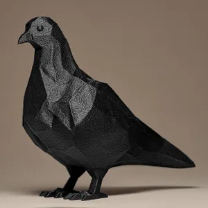 Geometric Pigeon Figurine