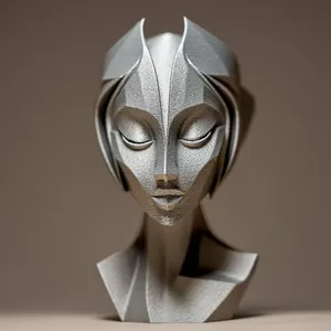 Futuristic Woman Sculpture