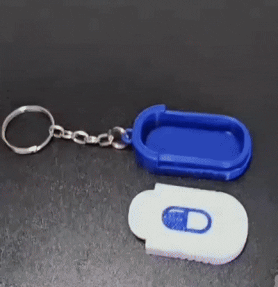 keychain medicine holder