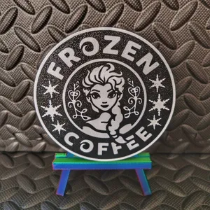 Frozen coaster coffee