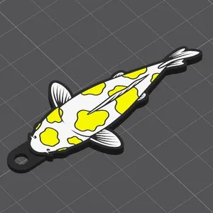 Hariwake Koi Fish Keychain / Keyring