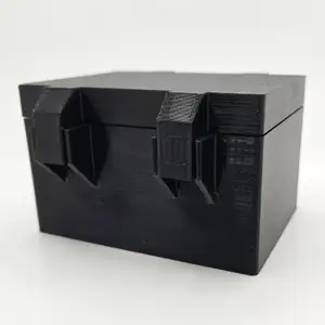 Modern Snap-Fit Storage Box with Hinged Lid