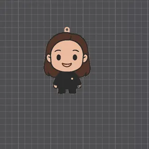 Sanna Marin Finland Women Keychain