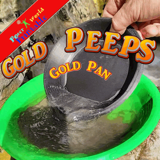 Gold Peeps Gold Pan