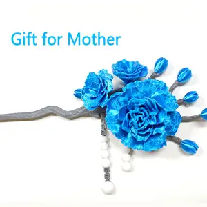Carnation hairpin——mother s day