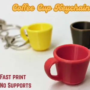 Mini Coffee Cup Keychain