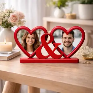 Love hearts photo frame