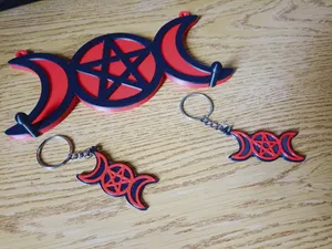 TRIPLE GODDESS KEYHOLDER AND KEYCHAIN - TRIPLE DIOSA.