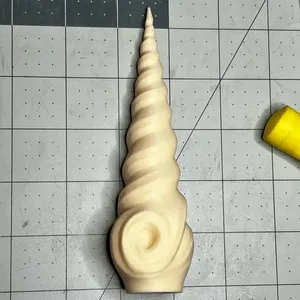 Unicorn Horn v1 (Screw On & Glue On) Classic w/Bottom Swirl