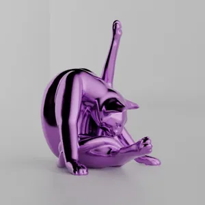 Cat Sculpture - "Cat Lick"