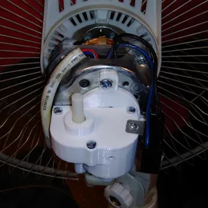 Floor fan gearbox housing