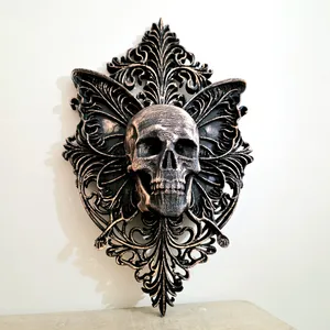 Gothic Fairy Skull - Wall Hang