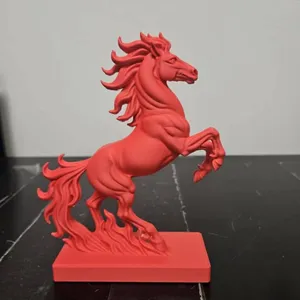 Rearing Horse Figurine STL – Single Color 3D Print Model