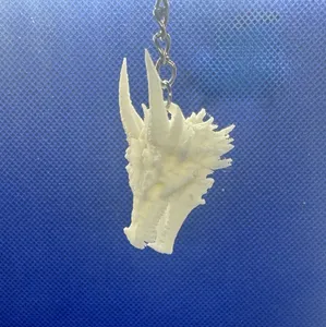 Cute Dragon Skull Keychain