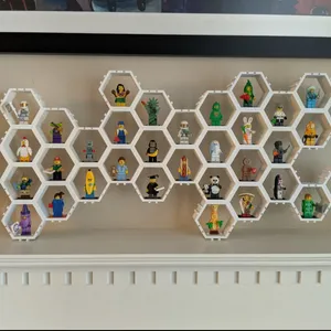 Lego Minifig Hexagon Wall Mount Display