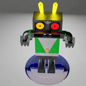 The robot hare from the cartoon "Well, Just You Wait" v3