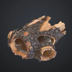 Reptile Gecko Aquarium Hideaway Log