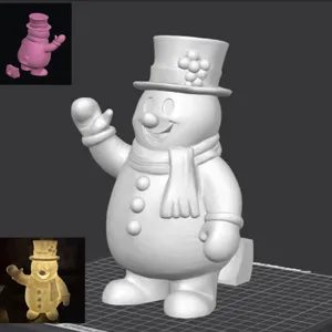 The Cheerful Snowman w/ rear access to add LED