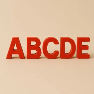 3D‑Printed Verdana Font Alphabet Letters - Uppercase