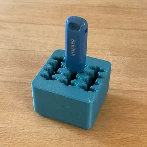 Gridfinity USB-A USB-C SD Card holder