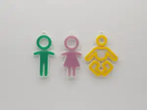 Boy, Girl or Baby Keychain #1
