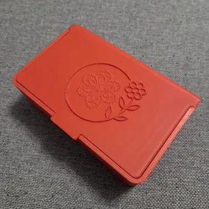 Print-in-place box with floral ornament