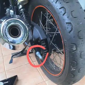 Royal Enfield chain adjust bolt cover