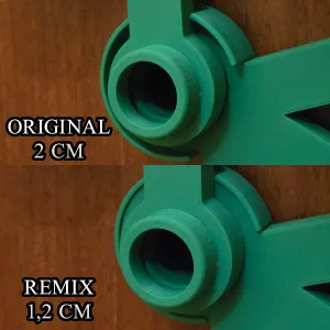Angle guide 1,2 cm tall for LEGO Brick Wreath (Remix)