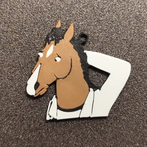 Horse keychain fanart