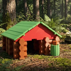 Lincoln Logs Inspired Playset