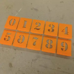 number stencil 0-9