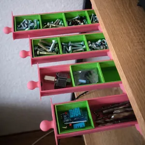 Under Desk Modular Drawer System