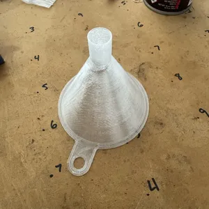 Drop tube powder funnel for black powder