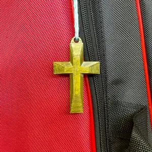 Raised Cross Keychain