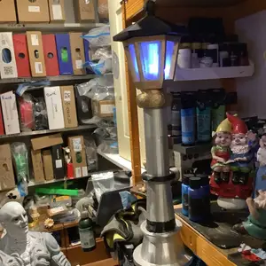 Victorian lamp post with floor spike