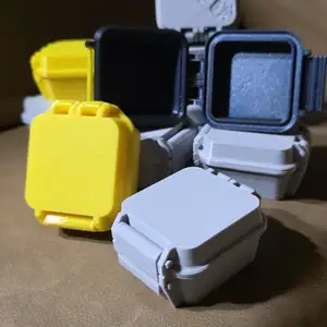 Rugged Box with Pins in PLA and PETG