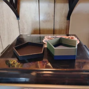 pentagon container with lid