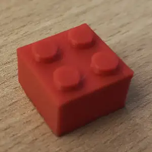 2X2 lego brick (for printer testing)