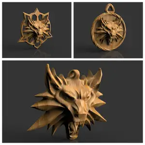 3 models Medallions Tiger