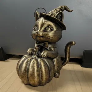 Witch Cat with Pumpkin :)