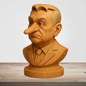 Caricature sculpture of Viktor Orban