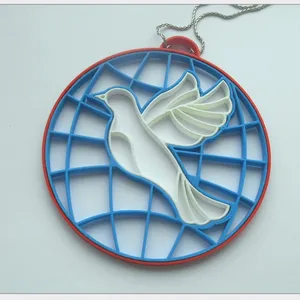The dove of peace on the globe