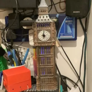 Big Ben clock and light